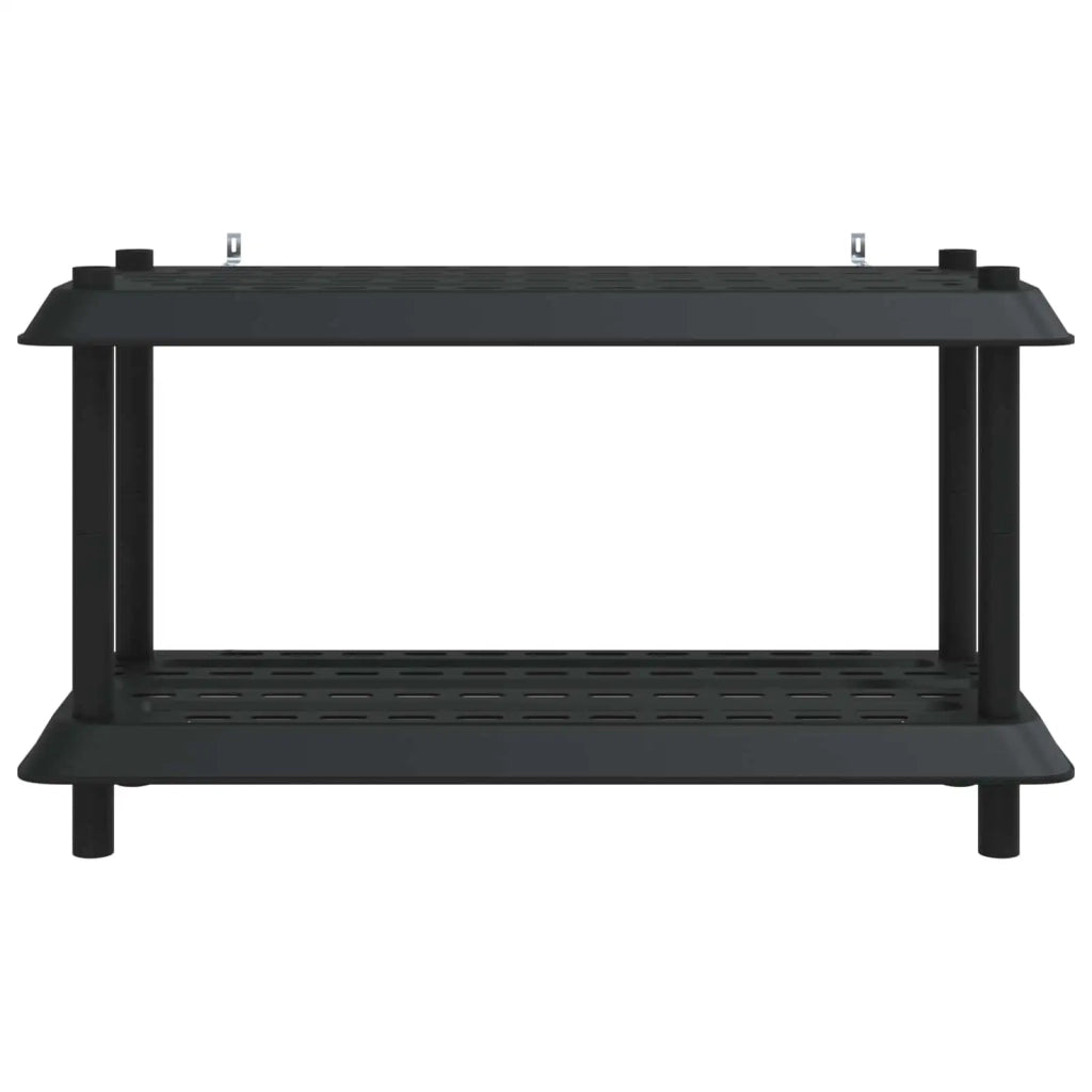 Unità di scaffalatura 2 livelli 100 x 40 x 55,5 cm PP Antracite 8011740