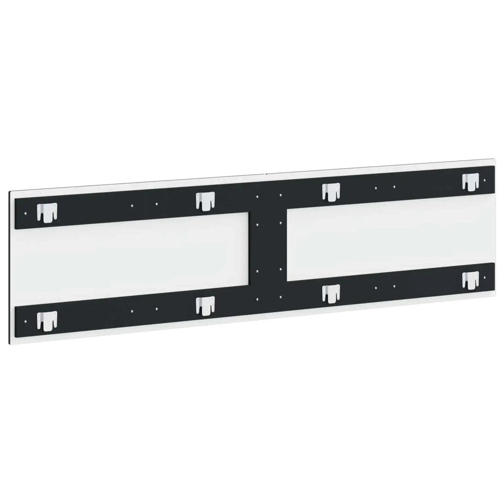 Testiera da Muro UTRECHT Nero Legno ingegnerizzato 897806
