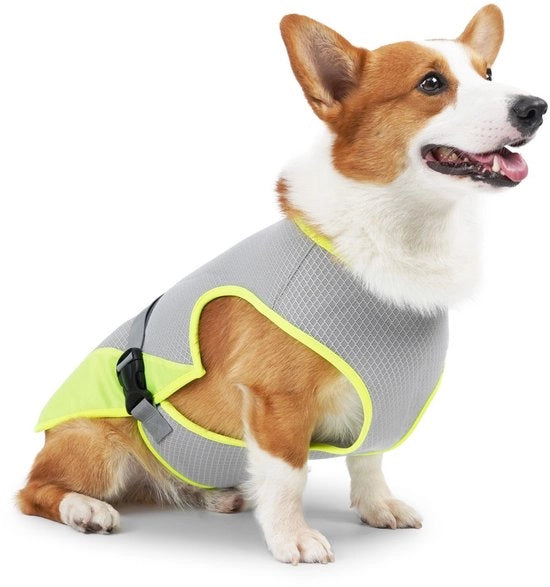 Vestone per cani - Abbigliamento rinfrescante per cani - Leggero, traspirante - Regolabile - Raffredda - Adatto per cani di piccola, media e grande taglia (M)