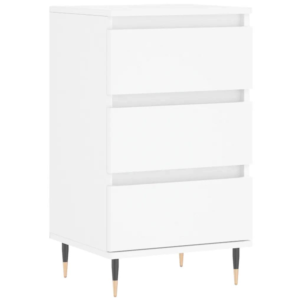 Credenza Bianca 40x35x70 cm in Legno Multistrato