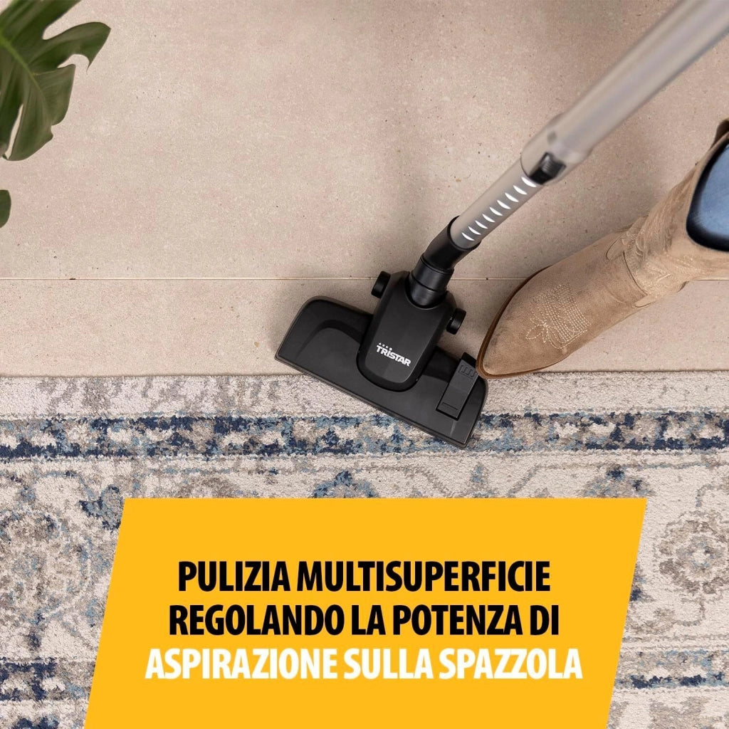 Tristar SZ-2318 scopa elettrica Aspirapolvere a bastone AC Secco Senza sacchetto 600 W Blu