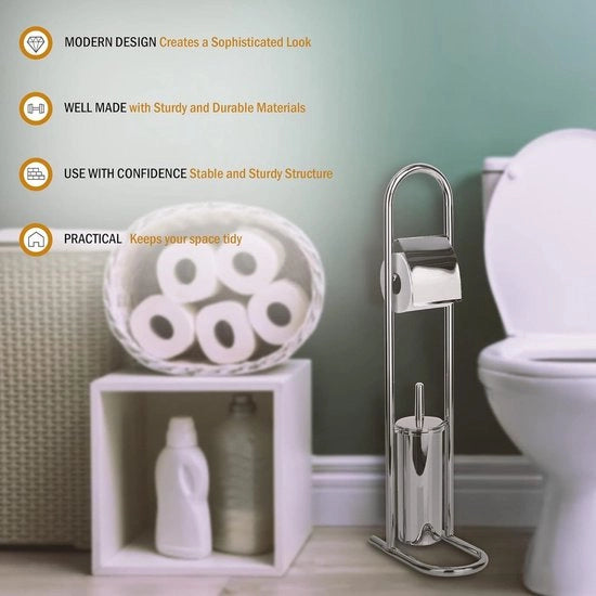 Accessori per il bagno - chroom zilver - 29x17x80 toiletbutler