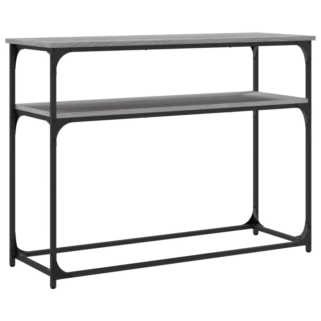 Tavolino Consolle | Tavolo d'Ingresso Grigio Sonoma 100x35,5x75cm Legno Multistrato