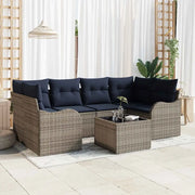 Set Divano da Giardino Grigio 55 x 55 x 37 cm polyrattan 3345605