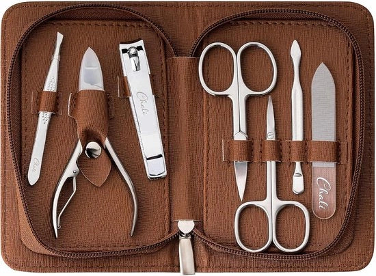 Set di Manicure e Pedicure in Acciaio Inox - 7 pezzi