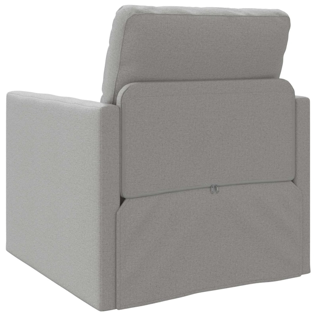 Divano letto | Sof¨¤ letto | Letto singolo Grigio Nuvola 74 x 77 x 81 cm Tessuto