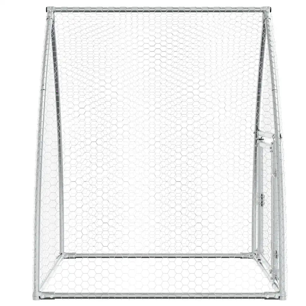 Gabbia per Polli Argento 100x105x120 cm in Acciaio Zincato 172552