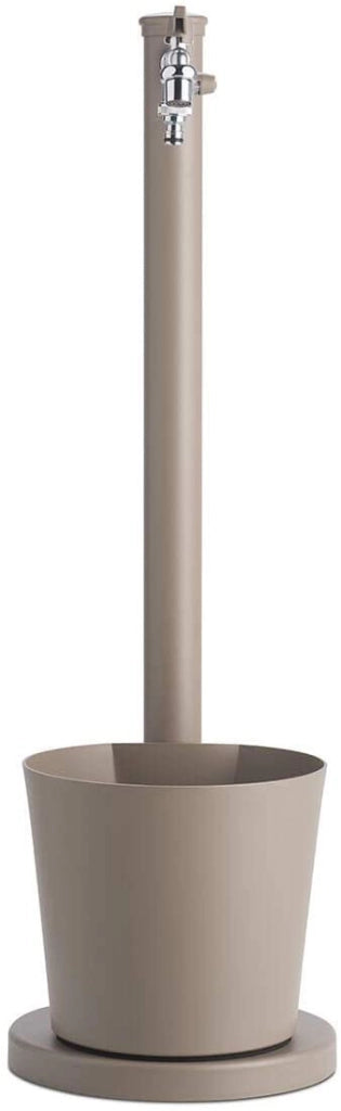 Fontana con secchio completa di impianto e rubinetto H88 Cm colore Tortora Made in Italy