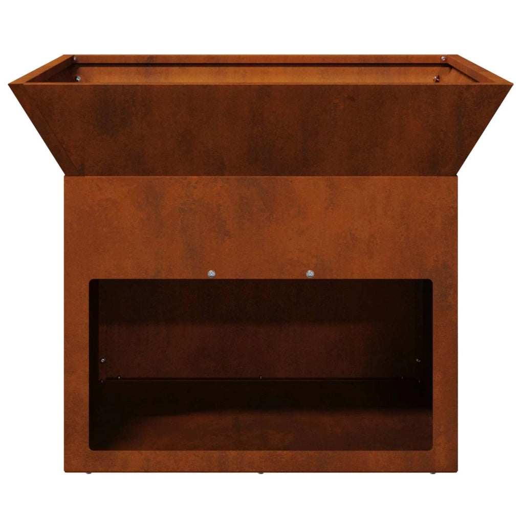 Focolare Ruggine 50 x 50 x 40 cm acciaio corten 874582