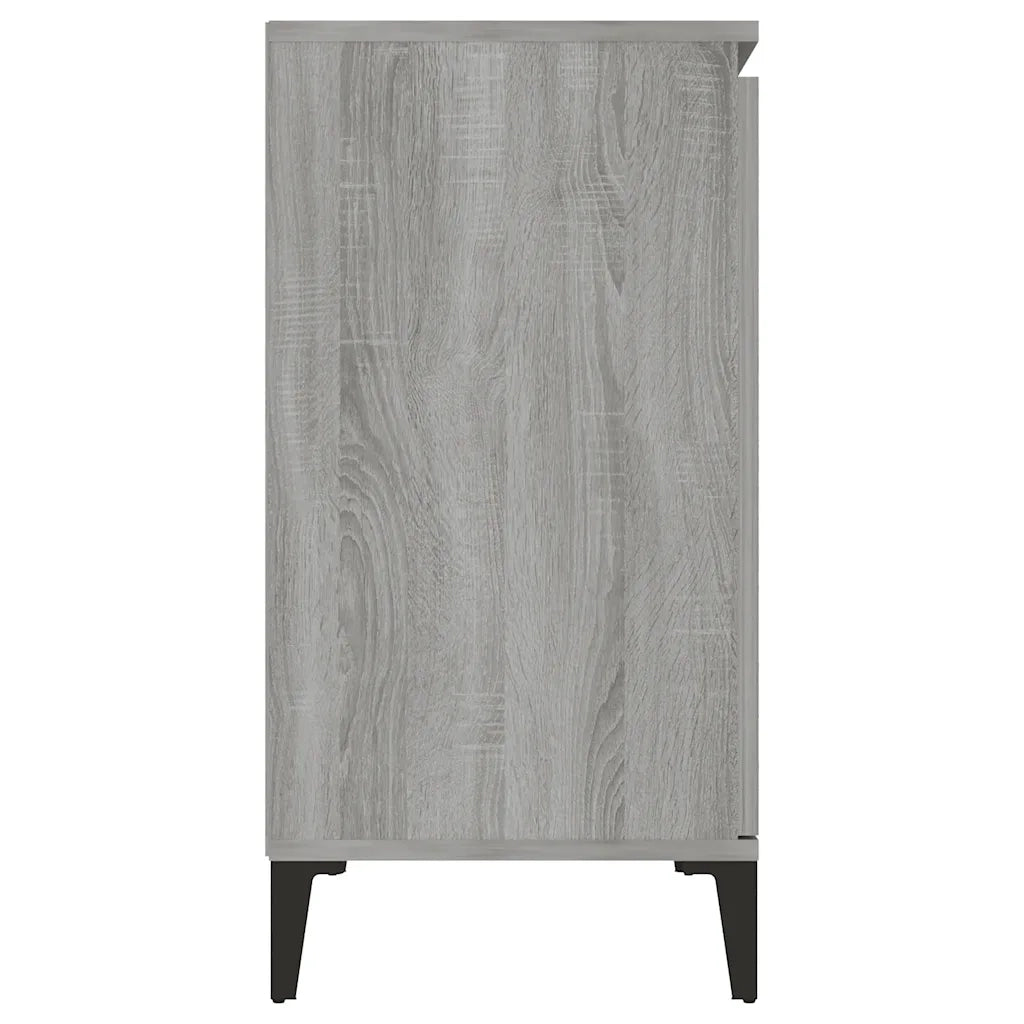 Credenza Grigio Sonoma 104x35x70 cm in Legno Multistrato