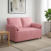 Divano a 2 Posti Rosa 138 x 83 x 95 cm Velluto 42033943