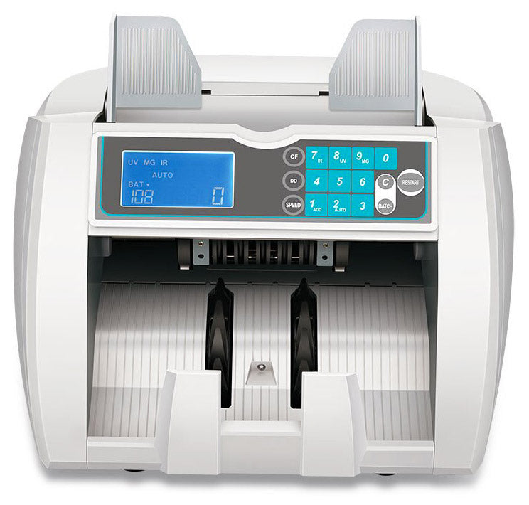 Contabanconote e Rilevatore di Banconote False MBS-900 Bianco
