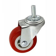 Trade Shop - Ruota Gomma Ricambio Rotella Per Carrello Mobili Staffa Girevole Vite 1.5" -