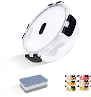 Set di contenitori in vetro con coperchio (6 pezzi) - 950 ml, piatti per microonde in vetro con coperchio, contenitori in vetro a chiusura ermetica con coperchio, contenitori di cibo in vetro a chiusura ermetica, BPA libero