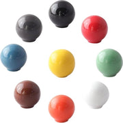 Maniglioni decorativi per mobili - 9 pezzi - Maniglioni con viti - Forma a palla - Maniglioni rotondi per armadi - Armadi per cucina - Armadi per nursery - Maniglioni per porte - Maniglioni per armadi e comodini per nursery