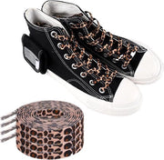 Due paia di lacci a stampo di leopardo per decorazione di scarpe - 120.00X0.70X0.20CM
