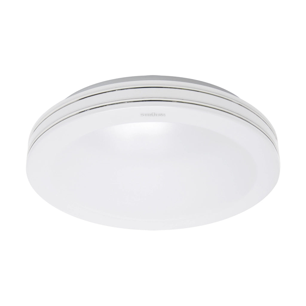 Plafoniera bagno SOLEO Struhm bianca tonda Ø40cm 24W IP44