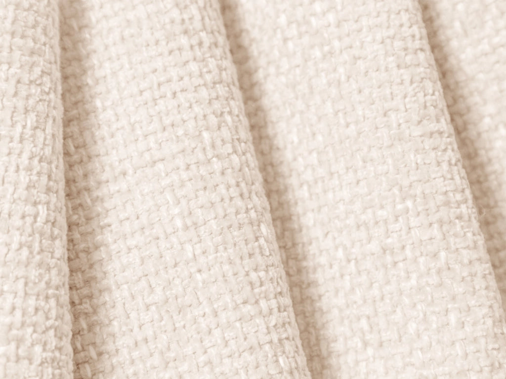Cosmopolitan Design - Divano panoramico sinistro "Tulum" 6 posti in ciniglia beige chiaro 