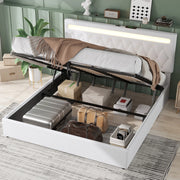 LETTO 180x200 cm imbottito con sollevamento idraulico, bianco, USB