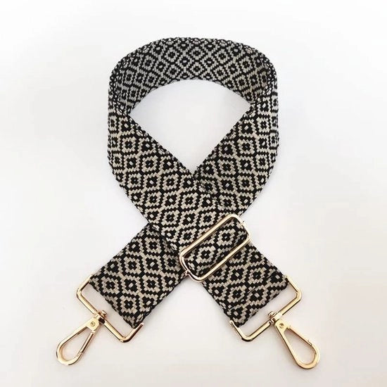 Rigido da 75 a 130 cm - Tasriem - Cinturone da spalla - Cinturino per borsa - Cinturino con fibbia - 5 cm di larghezza