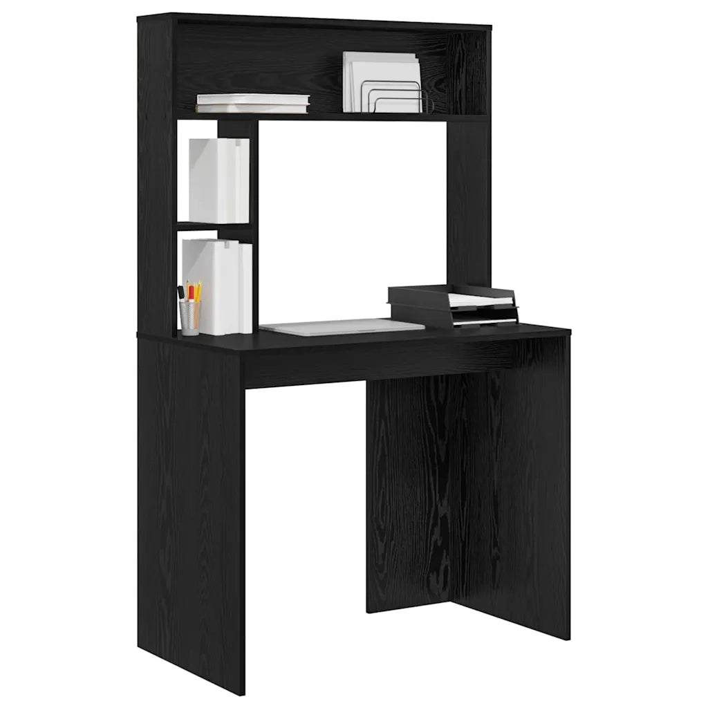 Scrivania Rovere Nero 91 x 50 x 149 cm Legno multistrato 869259