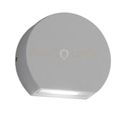 GES892N- SEGNAPASSI GRIGIO ALLUMINIO A LED 4000K 505LM 5W IP54 9,8CM ALLUMINIO E VETRO