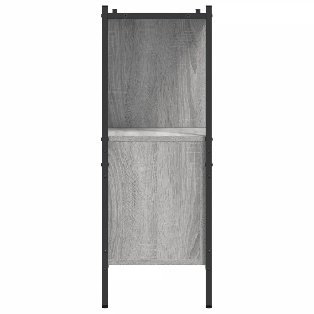 Libreria-Scaffale per Libri-Mobile di Stoccaggio Grigio Sonoma 102x28x77,5 cm in Legno Multistrato