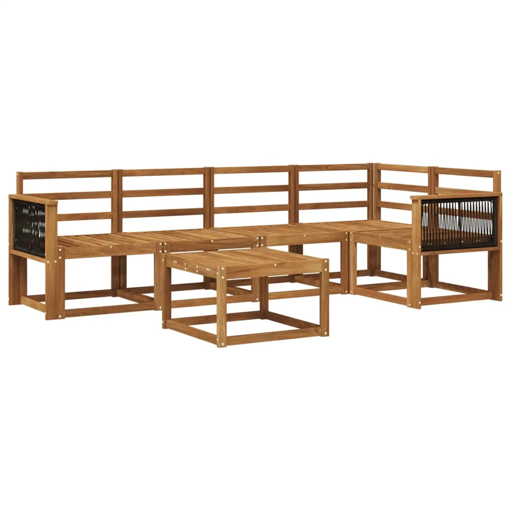 Set di divani da esterno 6 pcs Naturale