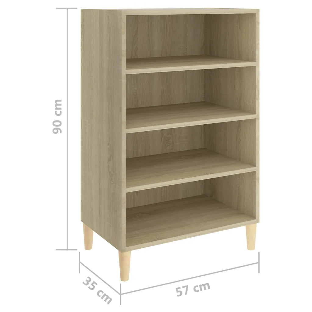 Credenza Rovere Sonoma 57x35x90 cm in Legno Multistrato 806124