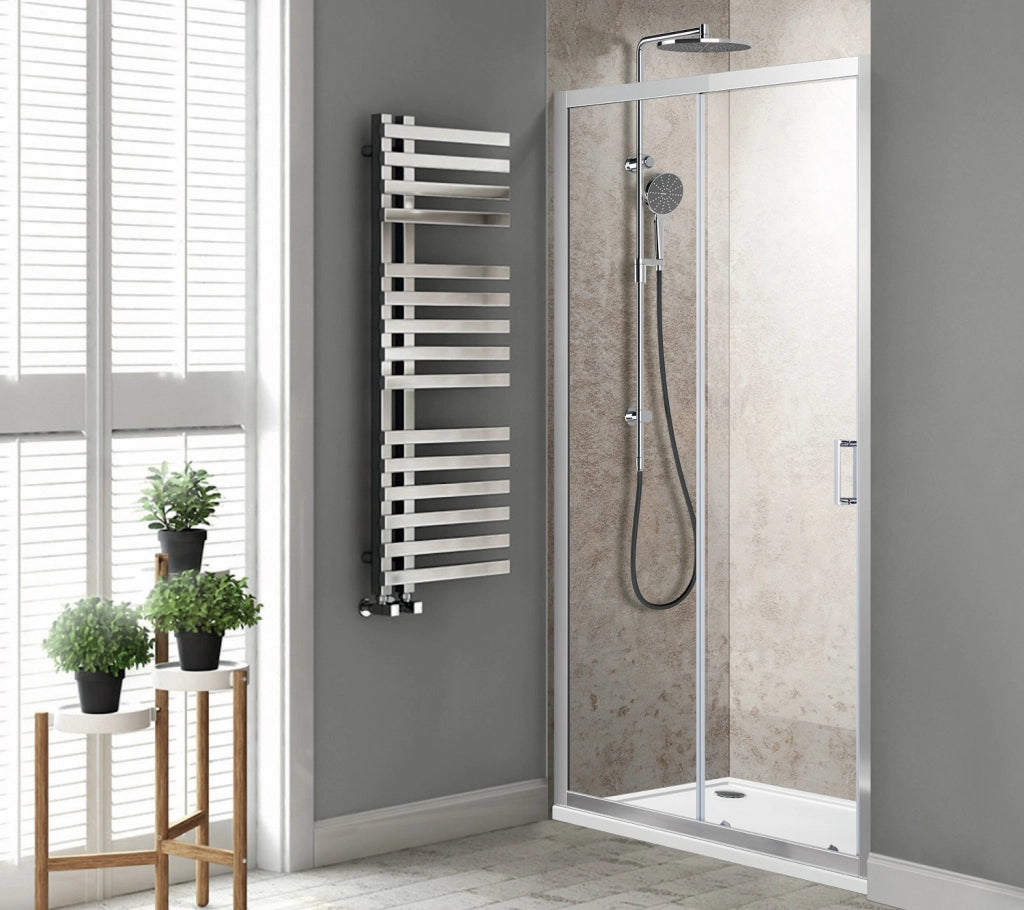 Porta doccia scorrevole cristallo 6mm opaco h185 cm Slim Rilis Opaco 6mm,160 cm