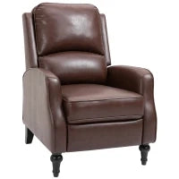 Poltrona Relax Reclinabile 90° e 150° Manuale per TV, Soggiorno, Camera, Design Moderno in Pelle 73x86x104cm