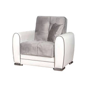 Poltroncina Attiluccio, Poltrona Braccioli, 97x84x91h cm Bianco