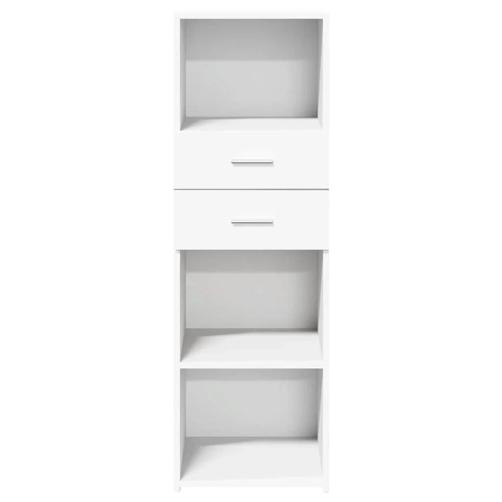 Buffet credenza cassettiera mobiletto mobile contenitore organizer cucina soggiorno salotto alto 40 x 42,5 x 124 cm legno ingegnerizzato bianco 02_0032449