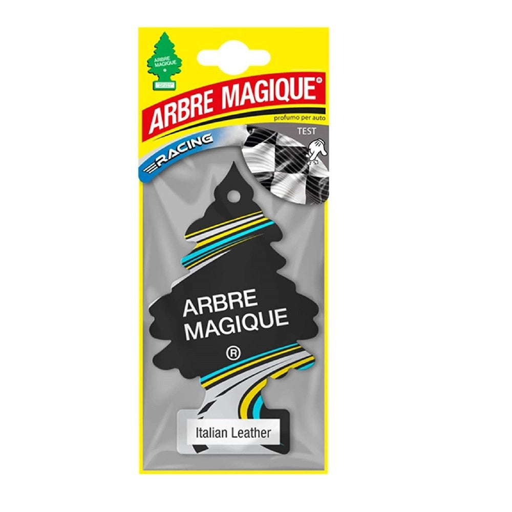 Trade Shop - Arbre Magique Mono Profumatore Per Auto Profumazione Fragranza Italian Leather -