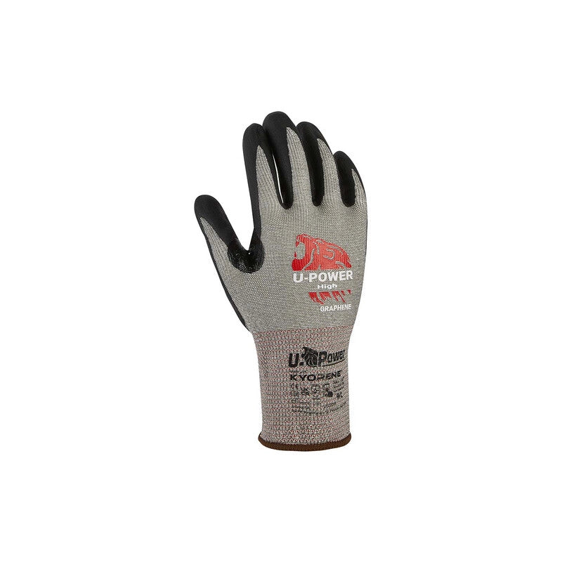 U-POWER GUANTI HIGH GRIGIO NERO TAGLIA  8- 12,0 paia