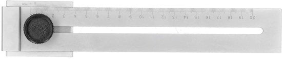 Misuratore di precisione 200mm in acciaio inossidabile - Strumento di misura - Aiuto alla marcatura - Preciso - Duraturo - Facile da leggere - Righello