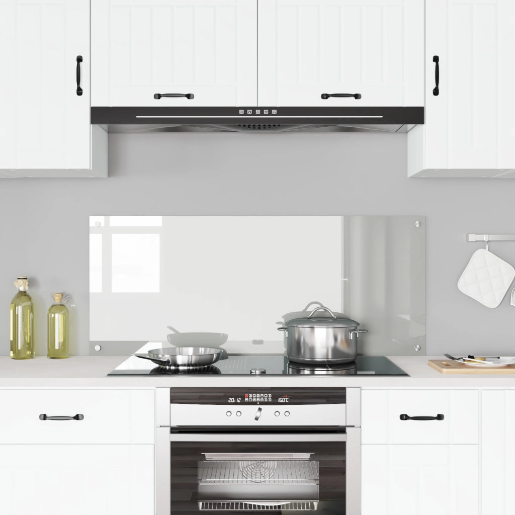 Schienale per Cucina Trasparente 120x50x0,6 cm in Vetro Temperato