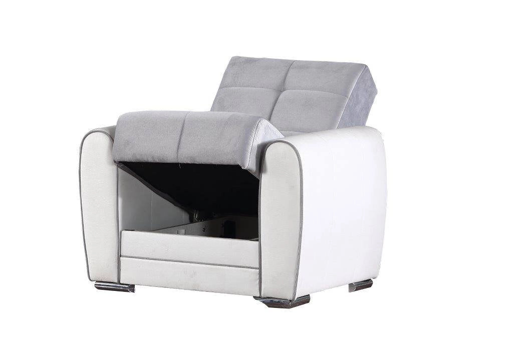 Poltroncina Attiluccio, Poltrona Braccioli, 97x84x91h cm Bianco