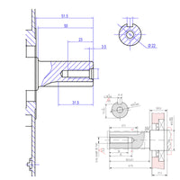 LIFAN KP230-RE Motore a benzina 22mm 6,5 CV 1 cilindro avviamento elettrico per macchine edili