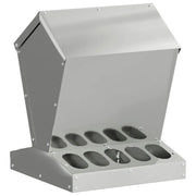 Feeder per pollo Argento 30 x 30 x 39 cm Acciaio zincato CFW2220936
