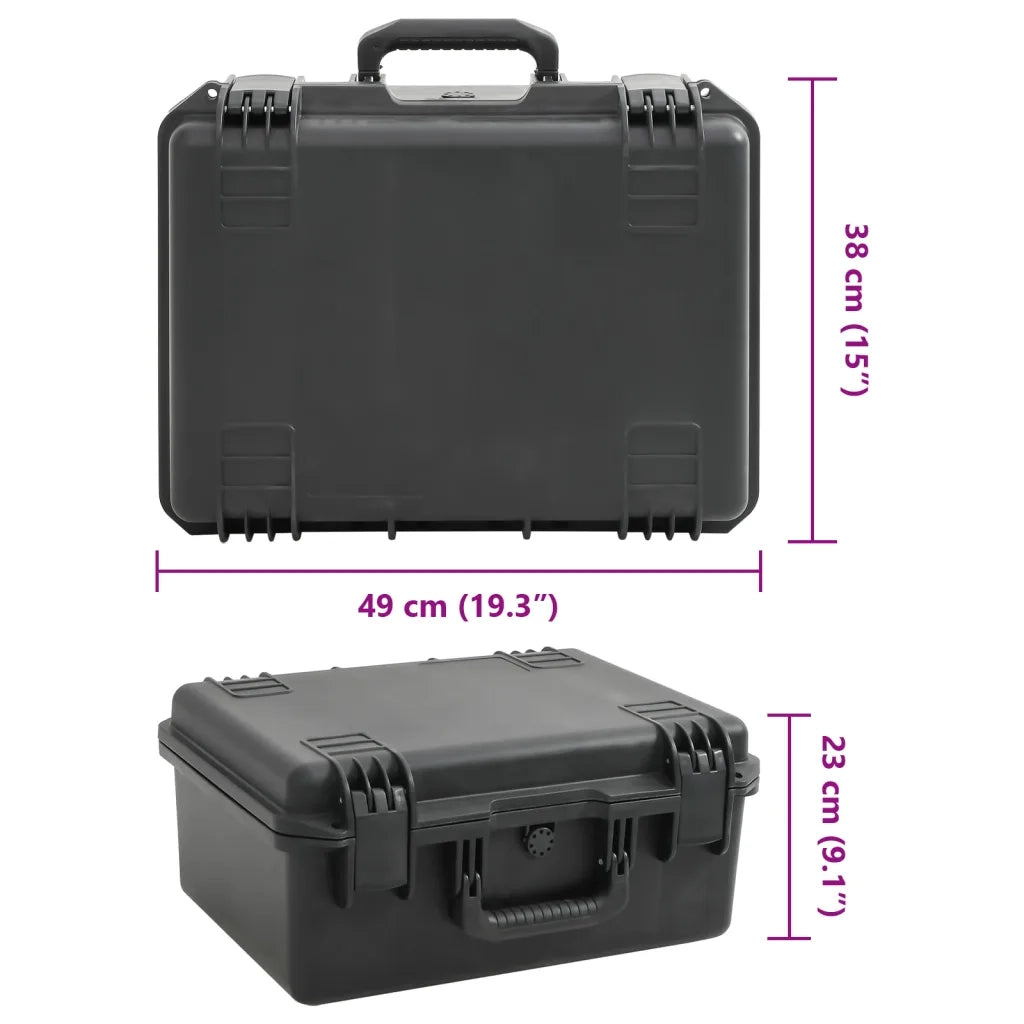Valigetta da Volo Portatile Nera 49x38x23 cm in PP CFW7196023
