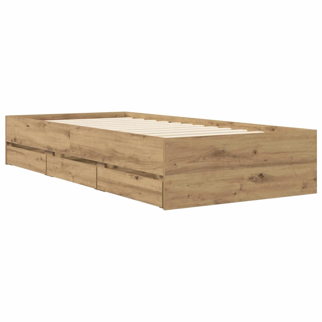 Telaio del letto con storage Rovere Artigianale 80 x 200 cm 3429612