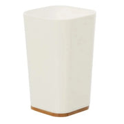 PORTASPAZZOLINI BAMBOO IN PLASTICA BIANCA