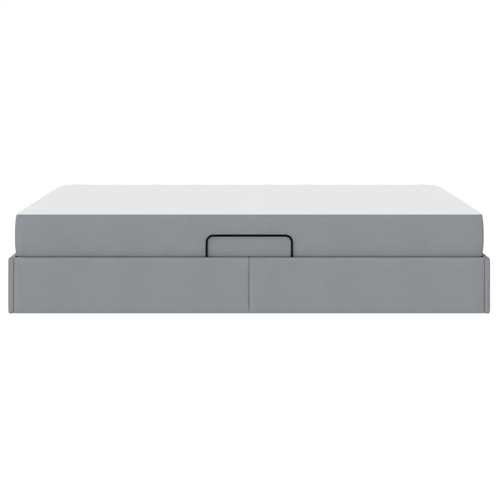 Letto con contenitore e materasso Grigio chiaro 120 x 200 cm 3399652
