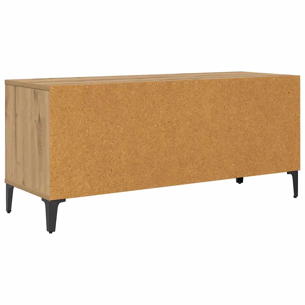 Mobile TV con cassetto-Credenza TV-Console TV Rovere artigianale 100 x 34,5 x 44,5 cm 193819