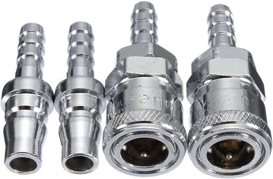 Connettore Gasslang con rilascio rapido 8 mm per BBQ e caravane