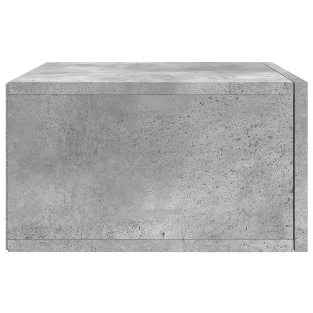 Comodini a Muro 2 pz-Set di 2 Tavolino da notte Grigio Cemento 35x35x20 cm 741349