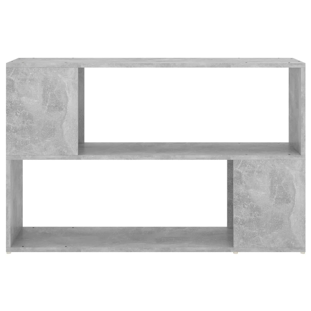 Libreria-Scaffale per Libri-Mobile di Stoccaggio Grigio Cemento 100x24x63 cm in Truciolato