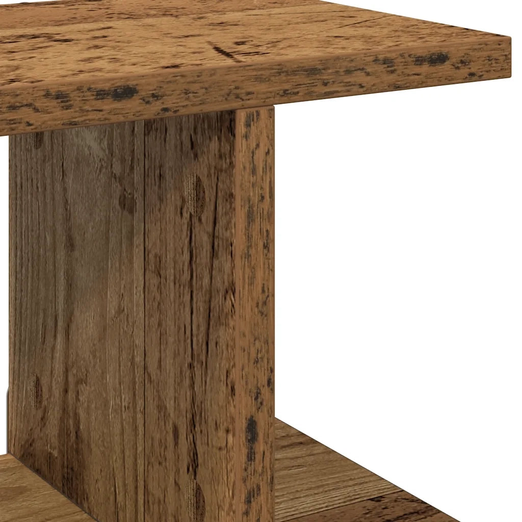 vidaXL Mensole da Parete 2pz Legno Vecchio 105x18x20 cm in Truciolato