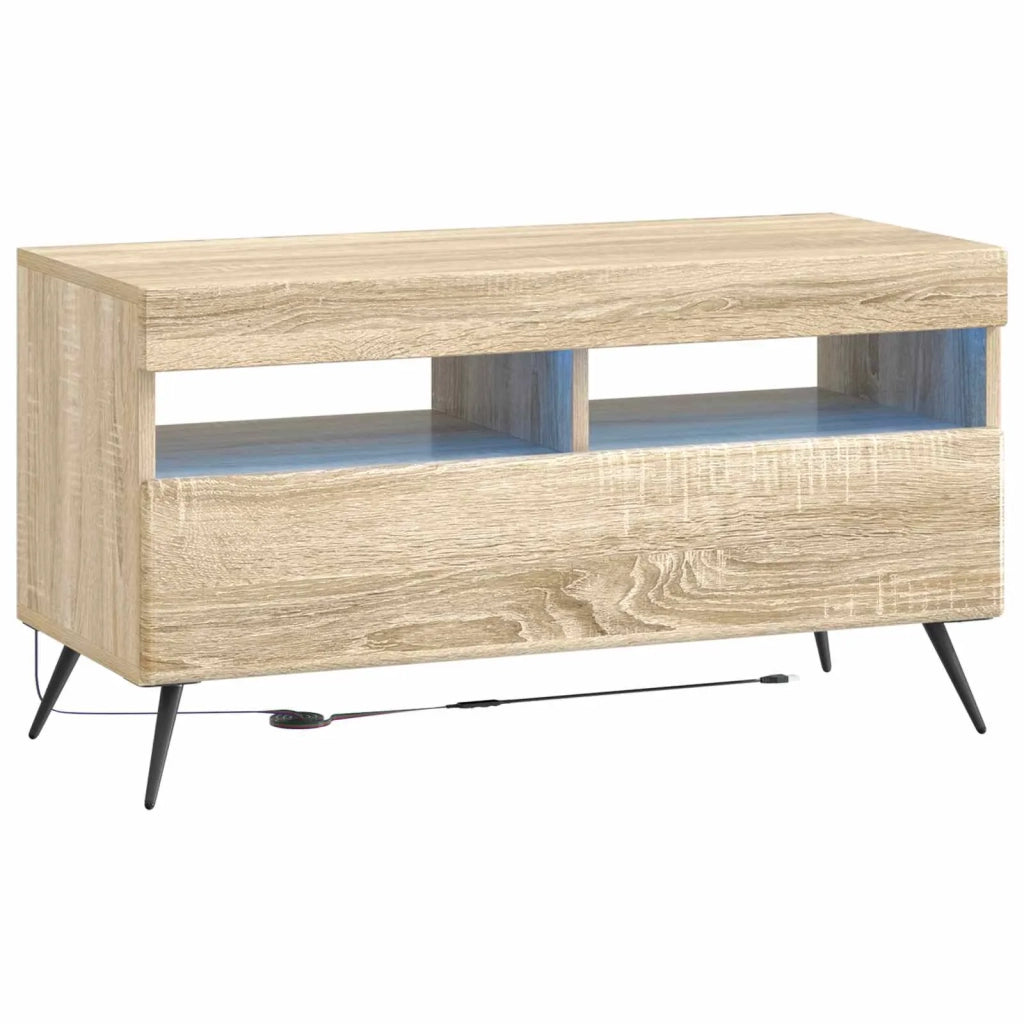 Mobile TV LED a 5 pezzi Rovere Sonoma Legno ingegnerizzato 3416921